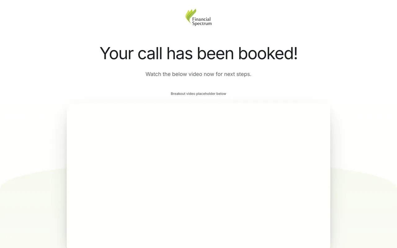 Confirmation page preview