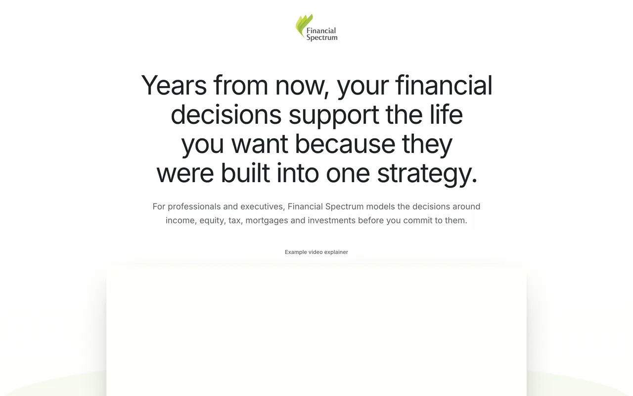Landing page preview